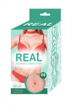 Реалистичный односторонний мастурбатор Real Women Vibration с вибрацией