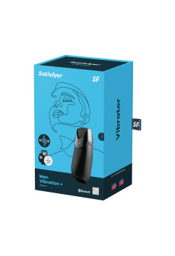 МАСТУРБАТОР НЕРЕАЛИСТИЧНЫЙ SATISFYER MEN VIBRATION, СИЛИКОН, ЧЁРНЫЙ, 14,5 СМ