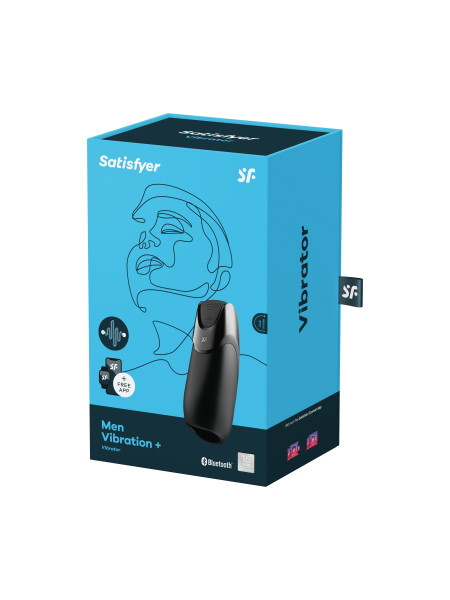 МАСТУРБАТОР НЕРЕАЛИСТИЧНЫЙ SATISFYER MEN VIBRATION, СИЛИКОН, ЧЁРНЫЙ, 14,5 СМ