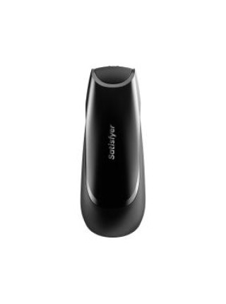 МАСТУРБАТОР НЕРЕАЛИСТИЧНЫЙ SATISFYER MEN VIBRATION, СИЛИКОН, ЧЁРНЫЙ, 14,5 СМ