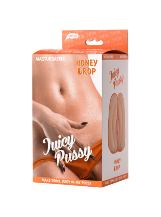 МАСТУРБАТОР РЕАЛИСТИЧНЫЙ TOYFA JUICY PUSSY HONEY DROP, ВАГИНА, TPR, ТЕЛЕСНЫЙ, 15 СМ