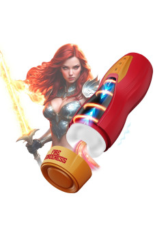 Интерактивный мастурбатор Masturs Fire Sorceress Solara. Нагрев, вибрация, движение. Masturs, c вибрацией, длина 25.00 см, диаметр 2.50 см