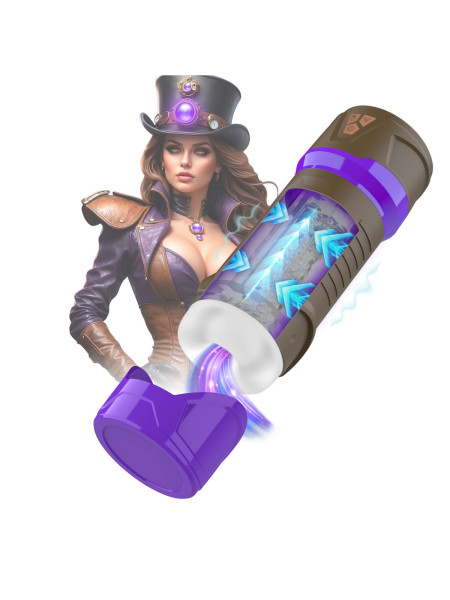 Интерактивный мастурбатор Masturs Steam Mistress Misty. Вакуум, вибрация, сжатие. Masturs, c вибрацией, длина 24.50 см, диаметр 2.30 см