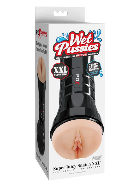 Мастурбатор в тубе WET PUSSIES, SUPER JUICY SNATCH XXL Pipedream, длина 26.00 см 