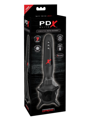 Вибростимулятор для головки с эффектом всасывания Vibrating Roto-Sucker Pipedream, c вибрацией, длина 25.40 см, диаметр 6.40 см