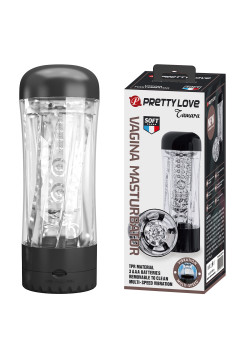 Мастурбатор в тубе с вибрацией Tamara Pretty Love, c вибрацией, длина 19.00 см