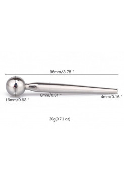 СТИМУЛЯТОР УРЕТРАЛЬНЫЙ (плуг) L рабочей части 80 мм D 4x8 мм