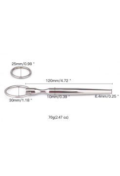 СТИМУЛЯТОР УРЕТРАЛЬНЫЙ (плуг) L рабочей части 113 мм D 10 мм арт. NTU-80403