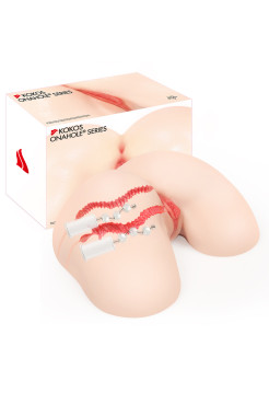 Vanilla Onahole Real Vagina Мастурбатор полуторс с двойным слоем, с вибрацией KOKOS, c вибрацией, длина 40.00 см, диаметр 1.50 см
