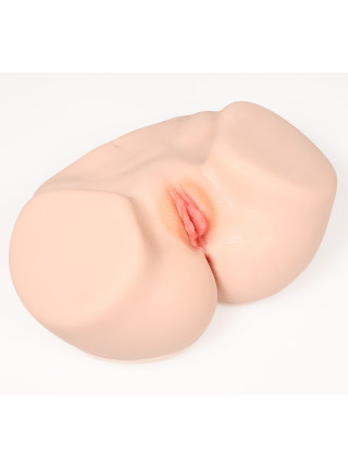 Vanilla Onahole Real Vagina Мастурбатор полуторс с двойным слоем, с вибрацией KOKOS, c вибрацией, длина 37.00 см, диаметр 1.50 см 