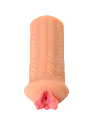Мастурбатор реалистичный KOKOS ELEGANCE.004 с вибрацией, TPR, телесный, 16 см