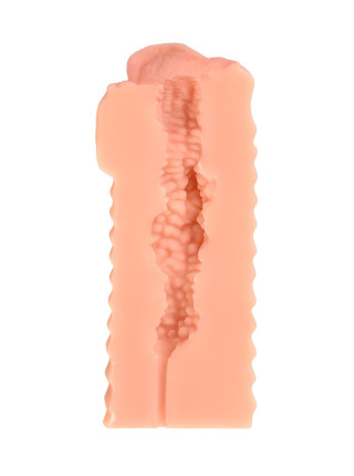 Мастурбатор реалистичный KOKOS ELEGANCE.006 с вибрацией, TPR, телесный, 16 см