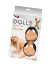 Кукла надувная Dolls-X by TOYFA Hannah, блондинка, с тремя отверстиями, кибер вставка: вагина