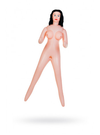 Кукла надувная Kaylee с реалистичной головой, брюнетка, TOYFA Dolls-X, кибер вставка вагина – анус,