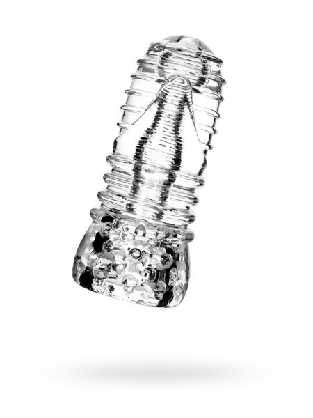 Мастурбатор нереалистичный Lingam by TOYFA  Savitri, TPE, Прозрачный, 14 см