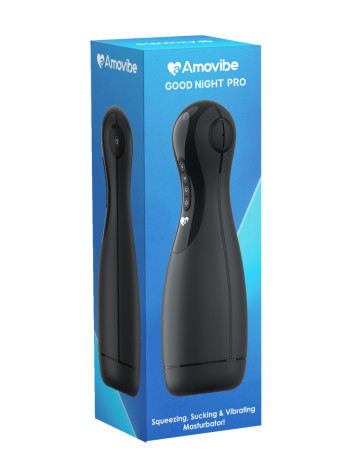 Инновационный мастурбатор Good night Pro с имитацией орального секса (черный)