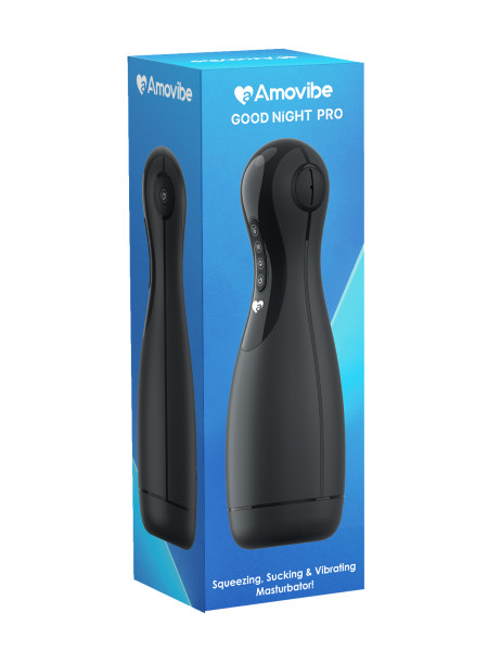 Инновационный мастурбатор Good night Pro с имитацией орального секса (черный)