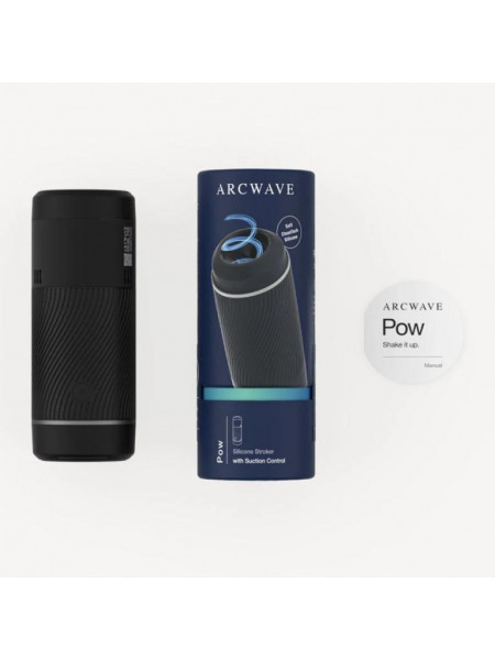 Инновационный мастурбатор с контролем всасывания Arcwave Pow (черный)
