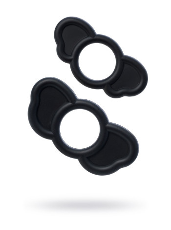 Набор эрекционных колец Sexus Men ELEPHANT RINGS, силикон, чёрный