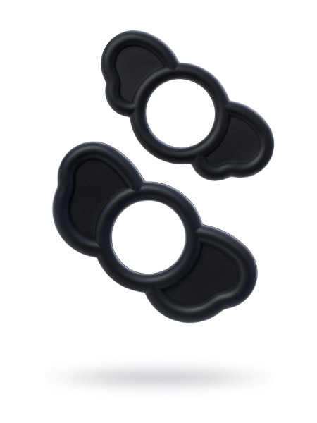 Набор эрекционных колец Sexus Men ELEPHANT RINGS, силикон, чёрный