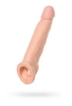 НАСАДКА TOYFA XLOVER, ДЛЯ УВЕЛИЧЕНИЯ РАЗМЕРА, TPE, ТЕЛЕСНЫЙ, 16,5 СМ