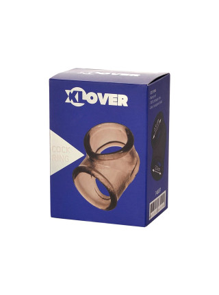 Эрекционное кольцо на пенис XLover by TOYFA, TPE, черный прозрачный, 3,5 см