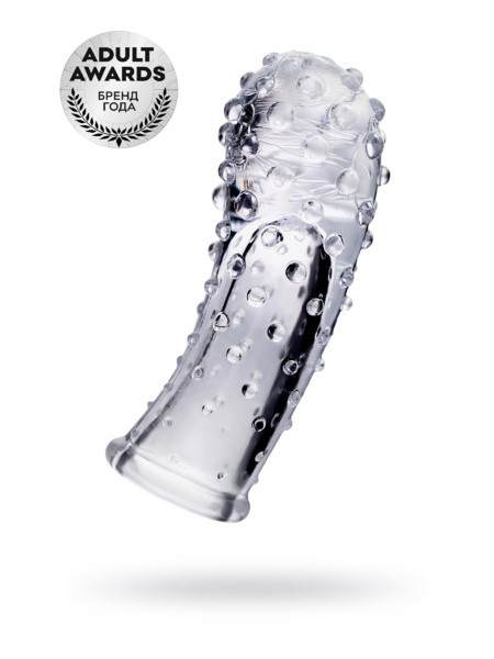 НАСАДКА НА ПАЛЕЦ A-TOYS GEXA, ТРЕ, ПРОЗРАЧНЫЙ, 9 СМ