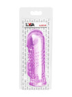 Насадка на пенис с дополнительной стимуляцией TOYFA Basic, TPE, фиолетовый, 13 см