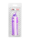 Насадка на пенис с шариками TOYFA Basic, TPE, фиолетовый, 13 см
