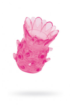 НАСАДКА РЕЛЬЕФНАЯ TOYFA, TPE, РОЗОВЫЙ, 5 СМ