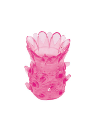 НАСАДКА РЕЛЬЕФНАЯ TOYFA, TPE, РОЗОВЫЙ, 5 СМ