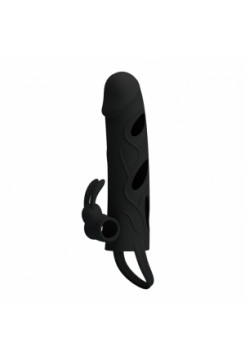 ВИБРОНАСАДКА НА ПЕНИС ЧЕРНАЯ 5,5" PREETTY LOVE