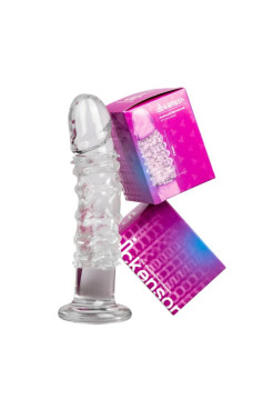 Насадка на член с ребрами "Dickenson" Философ, MySize (Германия)