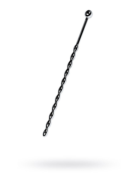 Уретральный плаг-косичка Metal by TOYFA длинный, серебряный, 15,7 см