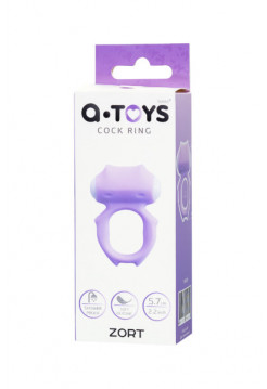 ВИБРОКОЛЬЦО НА ПЕНИС A-TOYS BY TOYFA ZORT, СИЛИКОН, ФИОЛЕТОВОЕ, Ø 2 СМ