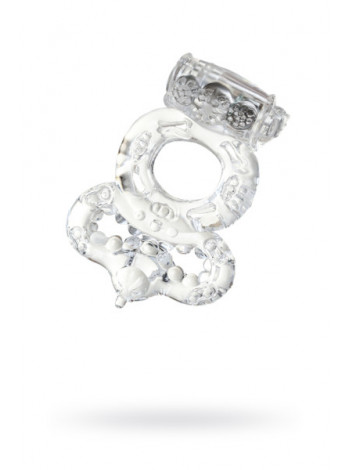 Виброкольцо TOYFA, TPE, прозрачный