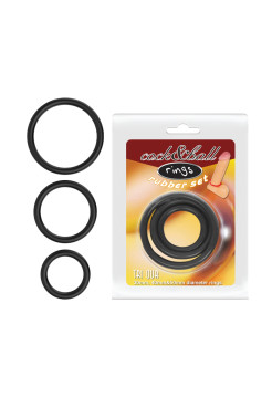 Набор Эрекционных колец Cock & Ball rings Rubber Set Baile