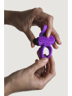 Bullet Lastic Ring Эрекционное кольцо с подхватом мошонки и стимуляцией клитора фиолетовое Adrien Lastic , c вибрацией, длина 7.00 см, диаметр 5.70 см