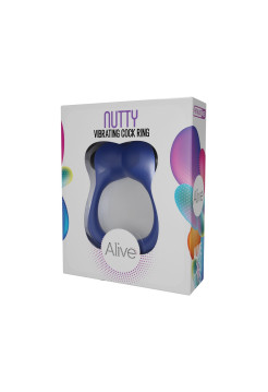 Эрекционное виброкольцо Nutty Adrien Lastic , c вибрацией, длина 5.90 см, диаметр 3.18 см