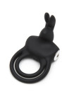 Вибронасадка с кольцом Happy Rabbit Cock Ring черная