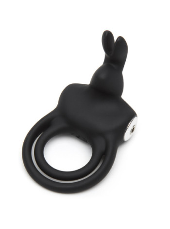 Вибронасадка с кольцом Happy Rabbit Cock Ring черная
