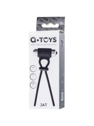 ЛАССО НА ПЕНИС A-TOYS BY TOYFA JAT, СИЛИКОН, ЧЕРНОЕ, 14 СМ