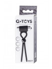 ЛАССО НА ПЕНИС A-TOYS BY TOYFA ECT, СИЛИКОН, ЧЕРНОЕ, 14 СМ