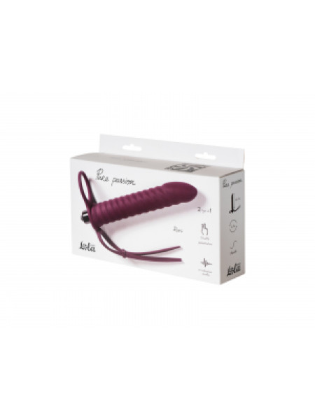 Вибронасадка для Двойного Проникновения Pure Passion Rori Wine Red 