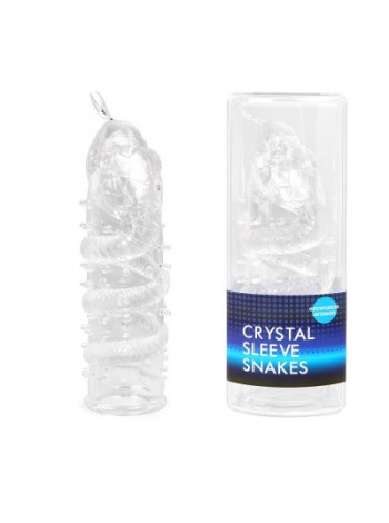 Насадка закрытая CRYSTAL SLEEVE SNAKES в форме змеи 