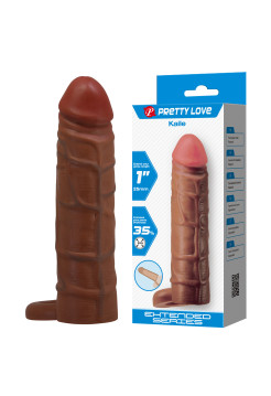 Насадка-удлинитель с подхватом мошонки Kaile Baile Pretty Love, длина 15.00 см, диаметр 3.00 см, длина 15.00 см, диаметр 3.00 см