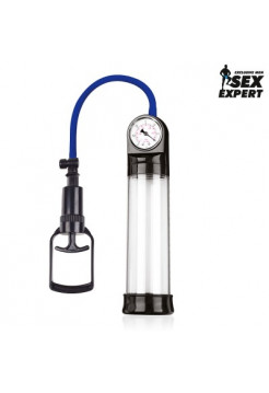 Вакуумная помпа «Sex Expert» С МАНОМЕТРОМ L 200 мм D 60 мм 