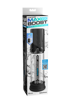 Помпа вакуумная мужская Max Boost, чёрная Pipedream, диаметр 5.10 см