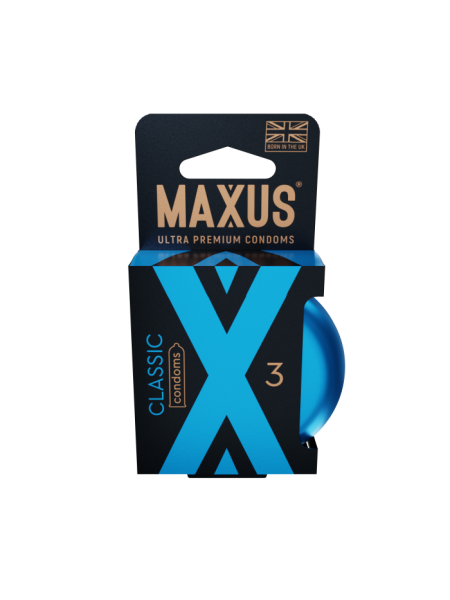 Презервативы MAXUS Classic №3 в железном кейсе, классические X-Edition, 3 шт