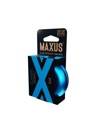 Презервативы MAXUS Classic №3 в железном кейсе, классические X-Edition, 3 шт